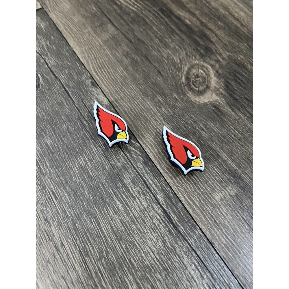 Arizona Cardinals Football Team Charm For Crocs Shoe Charms Bracelet - 2 Pieces